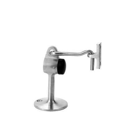 DON-JO Don-Jo Manufacturing 1473-626 Brushed Chrome Pedistal Door Stop with Hook 1473-626